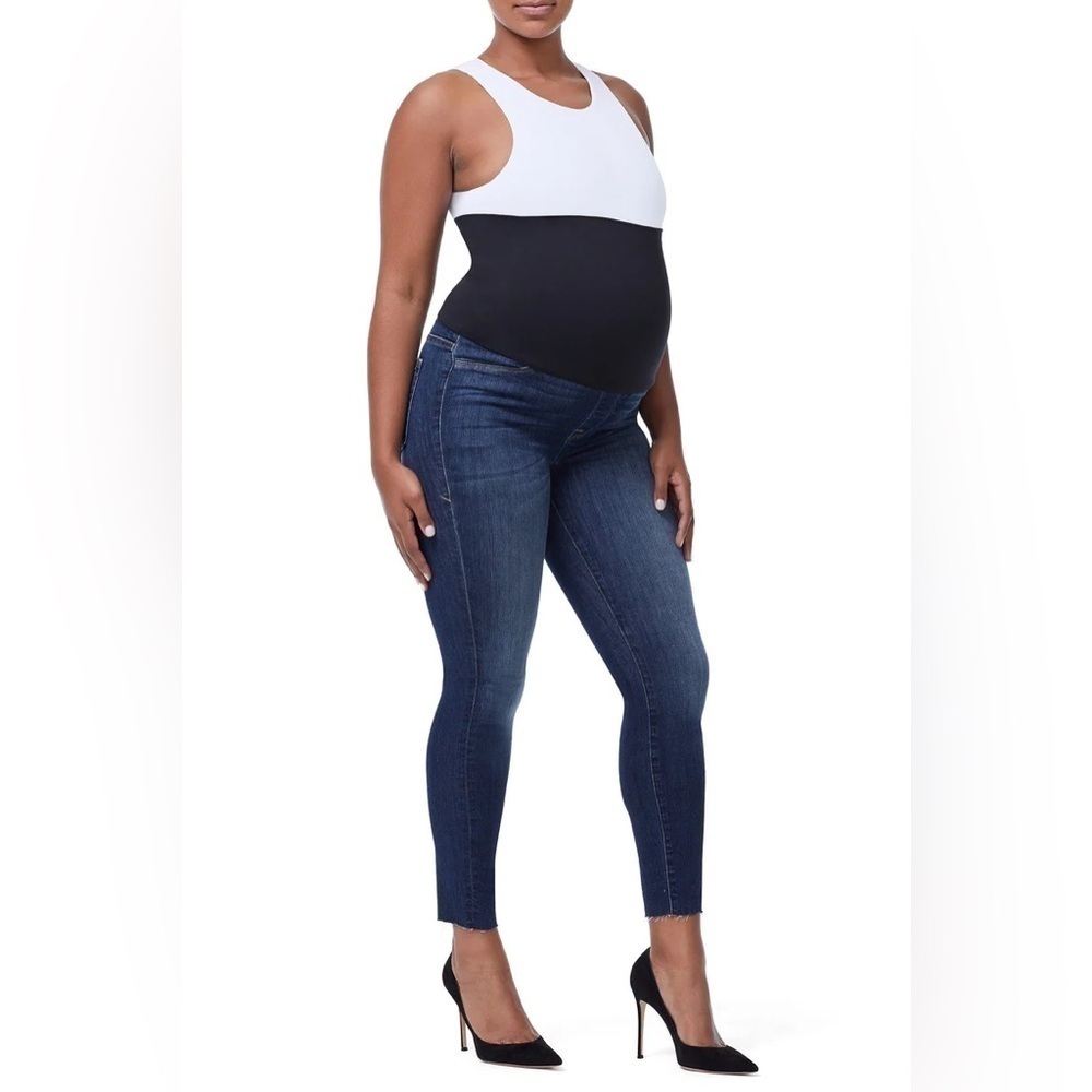 Good American Over the Belly Maternity Skinny Jean